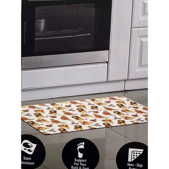 Disney Winnie the Pooh Piglet Halloween Anti Fatigue Kitchen Mat 18 X 30” NEW - Picture 4 of 15